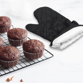 Oven Gloves, Heat Resistant Oven Mitts 1 Pair Portable Oven Glove Non