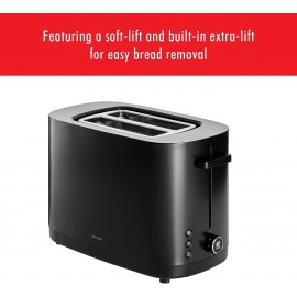 ZWILLING Enfinigy 2 Slice Toaster with Extra Wide 1.5 Slots for Bagels