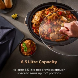 Tower T16019RG Infinity Slow Cooker with 3 Heat Settings & Keep Warm F