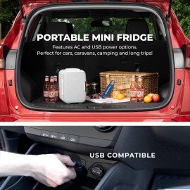 Subcold Classic4 Mini Fridge - Cooler & Warmer | 4 Litre/6 Cans | AC+U