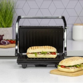 Quest 34340 Panini Press and Grill Sandwich Maker/Compact Stainless St