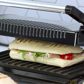 Quest 34340 Panini Press and Grill Sandwich Maker/Compact Stainless St