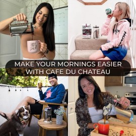 Cafe Du Chateau Stainless Steel French Press Coffee Maker - 34oz Versa