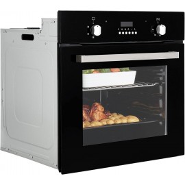 Cookology FOD60BK 60cm Large Built-in Electric True Fan Oven in Black