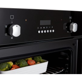 Cookology FOD60BK 60cm Large Built-in Electric True Fan Oven in Black