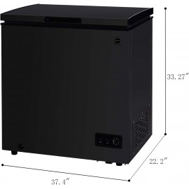RCA FRF470-BLACK 7.0 cu. ft. Chest Freezer, Black