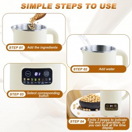 Machine Automatic Nut Milk Maker,Digital Soup Maker,20 Oz Nut Milk Mak