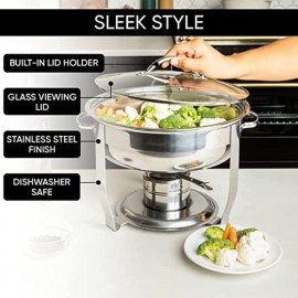 Aspect Round Chafing Dish Buffet Set - 4.5Liter (30Cm Diameter) - Stai
