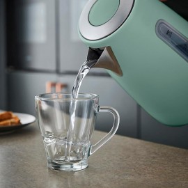 Tower Cavaletto 1.7L 3KW Jug Kettle in Jade with Champagne Accents, Co