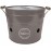 BBQ Barbecue Outdoor Eating - Grey 33cm Portable Charcoal Bucket with