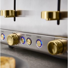 Tower T20051JDE Cavaletto 4-Slice Toaster with Defrost/Reheat Settings