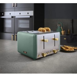 Tower T20051JDE Cavaletto 4-Slice Toaster with Defrost/Reheat Settings