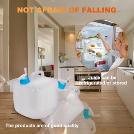 2 Pack Collapsible Water Container with Spigot 2.6 Gallon, Foldable Ca