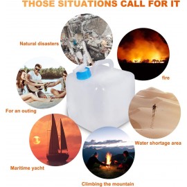 2 Pack Collapsible Water Container with Spigot 2.6 Gallon, Foldable Ca