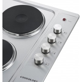 Cookology SEP601SS 60cm Built-in Cooktop Solid Plate Electric Hotplate