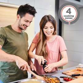 Cookology SEP601SS 60cm Built-in Cooktop Solid Plate Electric Hotplate