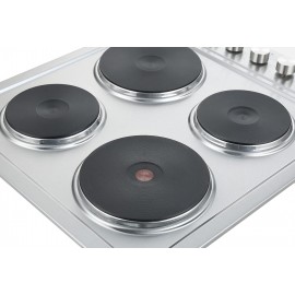 Cookology SEP601SS 60cm Built-in Cooktop Solid Plate Electric Hotplate