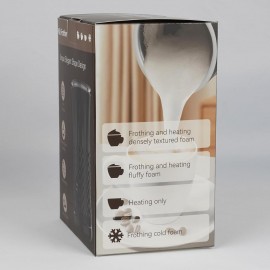 Dallfoll 4-in-1 Automatic Milk Frother, Electric Milk Steamer, Hot and