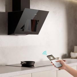 CIARRA Angled Cooker Hood 60cm CBCB6736M 650m³/h Recirculating Ducting