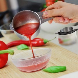 Measuring Cups Stainless Steel 7 Piece Stackable Set for Dry or Liquid