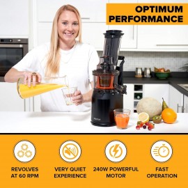 Powerful Masticating Juicer for Whole Fruits and Vegetables, Fresh Hea