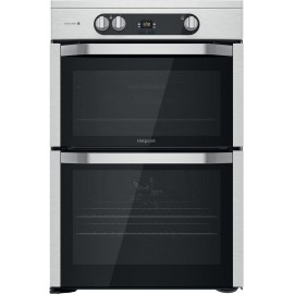 Hotpoint 60cm Double Oven Induction Electric Cooker - Stainless Steel