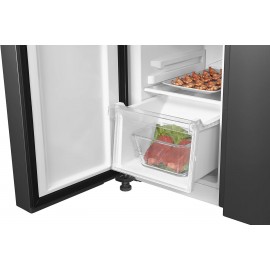 Cookology CSBS460BK 460 Litre Freestanding American Side-by-Side Fridg