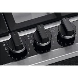 AEG 75cm 5 Burner Gas Hob with Wok Burner - Stainless Steel