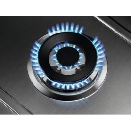AEG 75cm 5 Burner Gas Hob with Wok Burner - Stainless Steel