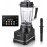 AMZCHEF Blender with Color Screen LED Control Panel, Dark Black