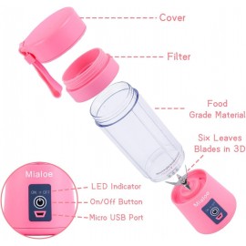 Portable Blender, Personal Size Eletric USB Juicer Cup, Fruit, Smoothi