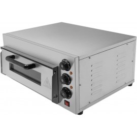 ROMYIX 2000W Electric Pizza Oven, 1 Chamber Commercial Stainless Steel