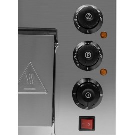 ROMYIX 2000W Electric Pizza Oven, 1 Chamber Commercial Stainless Steel