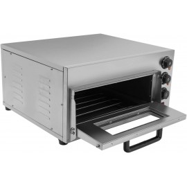 ROMYIX 2000W Electric Pizza Oven, 1 Chamber Commercial Stainless Steel