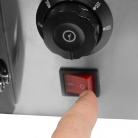 ROMYIX 2000W Electric Pizza Oven, 1 Chamber Commercial Stainless Steel