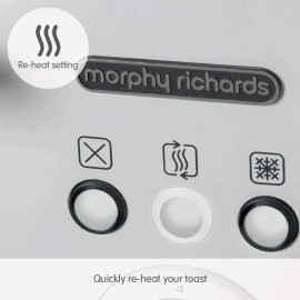 Morphy Richards Illumination 4 Slice Toaster, 7 Toast Settings, Browni