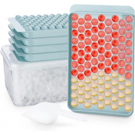 Mini Ice Cube Trays,Round Ice Cube Mold,0.6in Small Ice Maker for Free