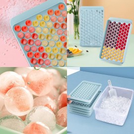 Mini Ice Cube Trays,Round Ice Cube Mold,0.6in Small Ice Maker for Free