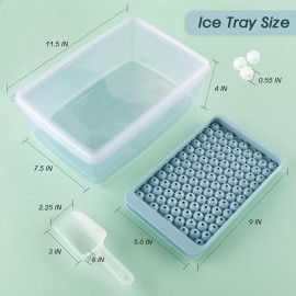 Mini Ice Cube Trays,Round Ice Cube Mold,0.6in Small Ice Maker for Free