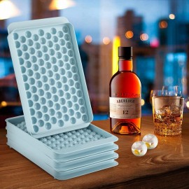 Mini Ice Cube Trays,Round Ice Cube Mold,0.6in Small Ice Maker for Free