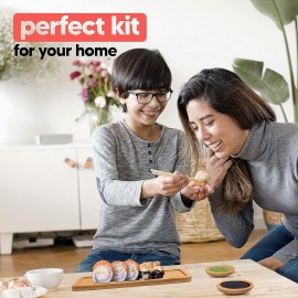 Sushi Making Kit 13 pcs - Easy to Wash kit Includes 2 Sushi Rolling Ma