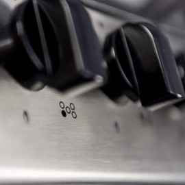 SIA 70cm Stainless Steel 5 Burner Gas Hob And Extractor Chimney Cooker