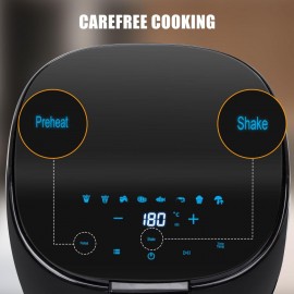 Aigostar Air Fryer 4L Air Fryers Oven with 8 Presets, Shake Reminder,
