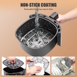 Aigostar Air Fryer 4L Air Fryers Oven with 8 Presets, Shake Reminder,