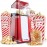 VonShef Popcorn Machine Retro – 1200W Popcorn Maker with Hot Air Circu