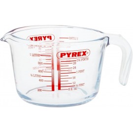 Pyrex Glass Measuring Jug, Transparent, 1 Litre