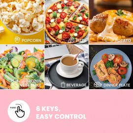 COMFEE CMO-C20M1WH Retro Microwave with 11 power levels, Fast Multi-st