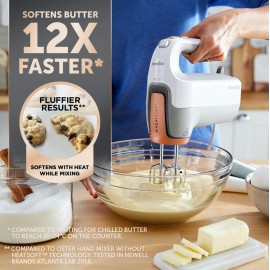 Breville HeatSoft Electric Hand Mixer | Warms Butter for Better Result