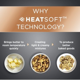 Breville HeatSoft Electric Hand Mixer | Warms Butter for Better Result