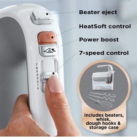Breville HeatSoft Electric Hand Mixer | Warms Butter for Better Result